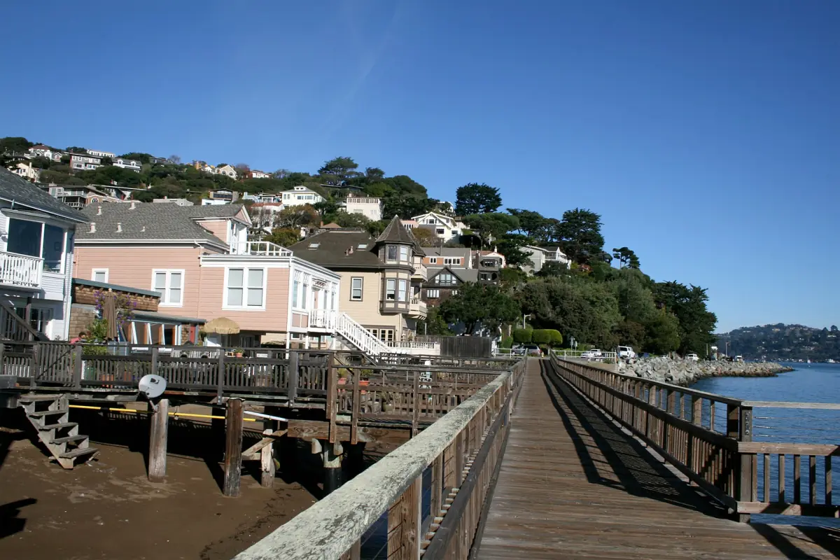 The Sausalito waterfront